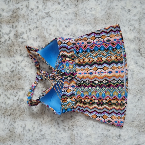 Strappy Back Tankini Top - Picture 2 of 6